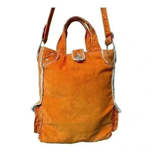 GAP limited edition Orange Corduroy Tote Bag